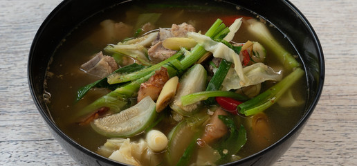 Thai Spicy Soup Mixed Dishes 