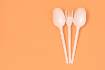 Food plastic. Concept of Recycling plastic and ecology. Environmental concept. Ban single use plastic.