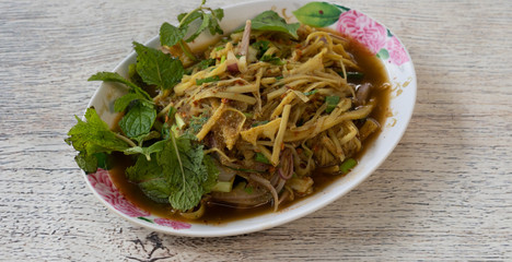 Thai Spicy Salad Mixed Dishes 