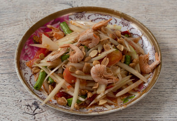Thai Spicy Salad Mixed Dishes 