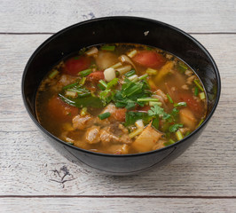 Thai Spicy Soup Mixed Dishes 