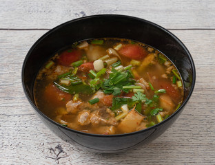 Thai Spicy Soup Mixed Dishes 