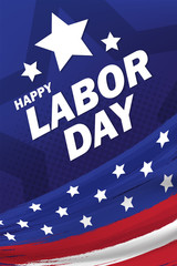 flag USA background design for labor day background. vector illustration