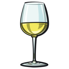 white wine glass