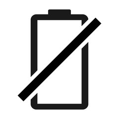 Battery charge indication icon. Vector illustration isolated on white background