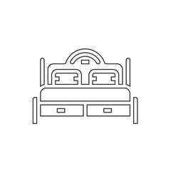 bed icon vector illustration design