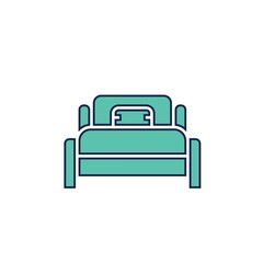 bed icon vector illustration design