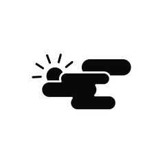 Partly cloud icon template