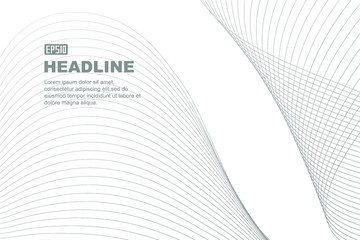 Fototapeta premium Gray elegant lines, abstract background. 