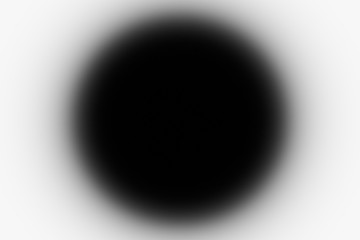 Black circle, canvas background