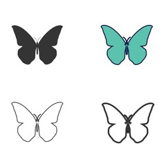 butterfly icon vector illustration design