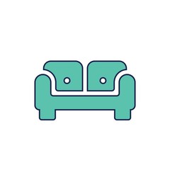 couch icon vector illustration design