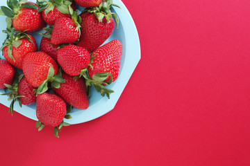 Plate of strawberries