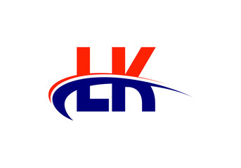 Initial Monogram Letter L  K Logo Design Vector Template. LK Letter Logo Design