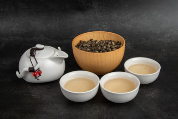 Still life image of Chinese Traditional culture of Traditional Tea Ceremony Utensils, Chinese Teacup