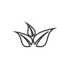 leaves icon vector illustration design