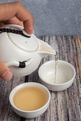 Still life image of Chinese Traditional culture of Traditional Tea Ceremony Utensils, Chinese Teacup