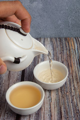 Still life image of Chinese Traditional culture of Traditional Tea Ceremony Utensils, Chinese Teacup