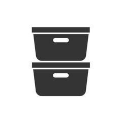 storage bowls kitchen icon vector illustration design