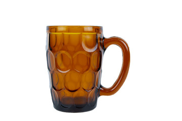 Beer mug isolated on white background with clipping path