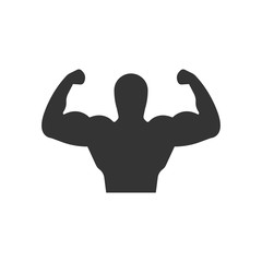 strong man icon vector illustration design