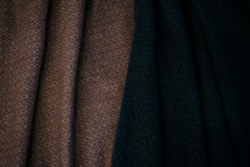 warm plaid, carelessly folded