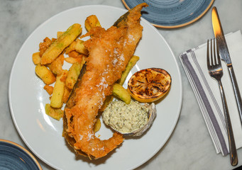 British Traditional Fish and chips