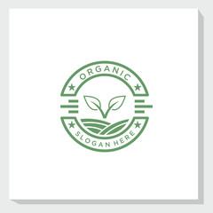 Vintage logo concept design for Farm company, agriculture logo template design vector, nature logo template