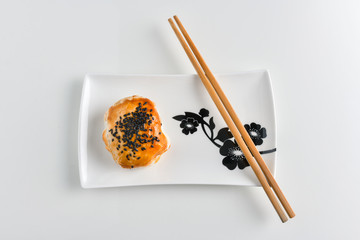 Chinese red bean paste cakes