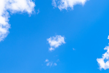 light little white cloud in blue sky