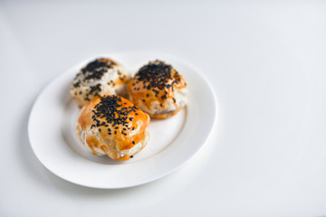 Chinese red bean paste cakes