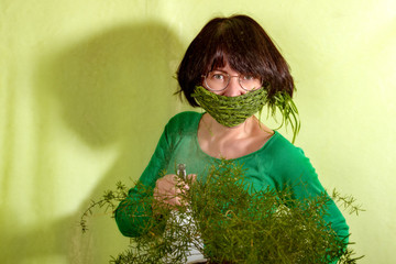 Joke masks from the coronavirus