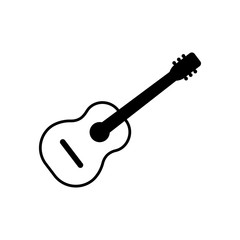 Guitar icon. Design template vector