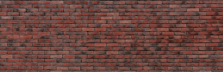 Brick wall. Red brick. Horizontal placing.
