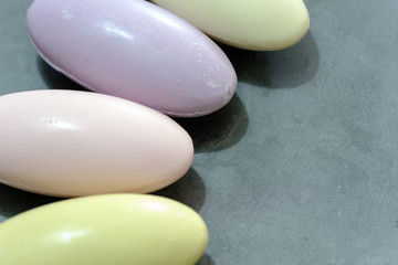 Fototapeta na wymiar Display of Various color of Round Bath Balls