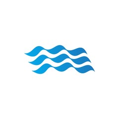 Water wave Logo vector template