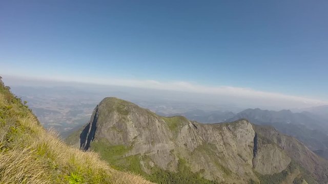 peak of the stone woman's breast in Teresopolis in Rio de Janeiro Brazil.