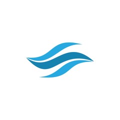 Fototapeta na wymiar Water wave Logo vector template