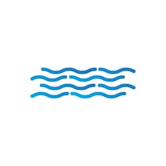 Water wave Logo vector template
