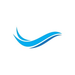 Naklejka premium Water wave Logo vector template