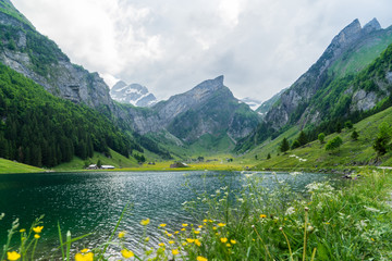 Mountain lake Seealpsee 2