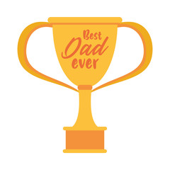 trophy cup award best dad icon