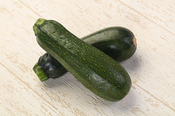 Raw ripe zucchini