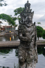 Fototapeta na wymiar Visiting Hindu Temple in Eastern Bali, Indonesia