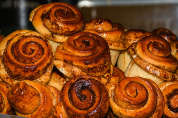 Borough Market in London fresh pastry desserts for sale