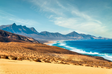 Playa Veril Manso in Jandia National Park, Southern Fuerteventura, Spain