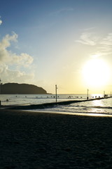 Naklejka premium 房総の夕日