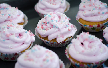 pink cupcakes