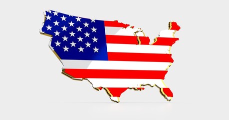 United States of America flag illustration