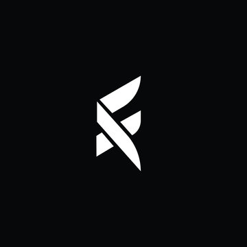 Minimal elegant monogram art logo. Outstanding professional trendy awesome artistic FT TF initial based Alphabet icon logo. Premium Business logo White color on black background